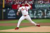 St. Louis Cardinals starting pitcher Matthew Liberatore throws during the first inning in the second game of a baseball doubleheader against the Kansas City Royals, Thursday, June 5, 2025, in St. Louis. (AP Photo/Scott Kane)
