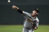 Pittsburgh Pirates pitcher Braxton Ashcraft throws against the Arizona Diamondbacks for his major league debut in the sixth inning during a baseball game, Monday, May 26, 2025, in Phoenix. (AP Photo/Rick Scuteri)