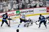 Fred Greenslade / THE CANADIAN PRESS
                                Winnipeg Jets&rsquo; Cole Perfetti (91) scores the latest game-tying goal in NHL Game 7 history on St. Louis Blues goaltender Jordan Binnington to push overtime on Sunday at Canada Life Centre.