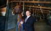 Ruth Bonneville / Free Press
                                Assiniboia Downs CEO Darren Dunn with Gold Cup winner Magic Tiger.