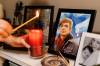 Conor Rae&rsquo;s mother Tara lights a candle every day and places it next to photos and a painting of her son in the family home in Coquitlam, British Columbia. In 2023, Conor was shot and killed by RCMP in Portage la Prairie, Manitoba. Jesse Winter/ Winnipeg Free Press.