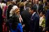 ADRIAN WYLD / THE CANADIAN PRESS
                                Manitoba Premier Wab Kinew (right) speaks with former Assembly of First Nations chief Perry Bellegarde ahead of Tuesday&rsquo;s throne speech.
