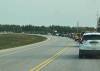 ROB BURROUGHS PHOTO
                                Vehicles line up going from Flin Flon to The Pas on Wednesday evening. A nurse working in Flin Flon said staff were told Tuesday evacuations weren&rsquo;t likely for the next 48 hours.