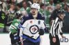 Winnipeg Jets centre Mark Scheifele is seen in the third period of Game 6 against the Dallas Stars on Saturday, May 17, 2025. (AP Photo/Gareth Patterson)