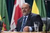 Dr. Saqib Shahab, chief medical health officer, speaks at a COVID-19 news update at the Legislative Building in Regina on Wednesday, March 18, 2020. He says the province is now part of an unprecedented measles outbreak, as cases rise rapidly. THE CANADIAN PRESS/Michael Bell