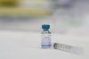A dose of the measles, mumps, and rubella (MMR) vaccination awaits the next patient during a vaccine clinic at Southwestern Public Health in St. Thomas, Ont. on Tuesday, March 4, 2025.THE CANADIAN PRESS/ Geoff Robins