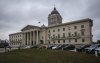 The exterior of the Manitoba Legislature is seen in Winnipeg, Wednesday, Nov. 6, 2024. THE CANADIAN PRESS/John Woods