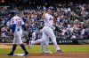 New York Mets' Pete Alonso (20) scores a home run during the first inning against the Chicago White Sox, Tuesday, May 27, 2025, in New York. (AP Photo/Angelina Katsanis)
