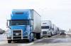 Tim Smith/The Brandon Sun
                                A line of semi trailers sit parked along the Trans-Canada Highway during a winter road closure. Trucking sector disparities between the provinces are top of mind for many in the move to break down interprovincial trade barriers.