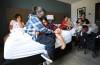 Ruth Bonneville / Free Press
                                Bernice Moore&rsquo;s extended family from Cross Lake is living in hotel rooms at the Victoria Inn and they&rsquo;re upset their dog Buzy is not able to stay with them at the hotel but is being fostered by Manitoba Animal Alliance.
