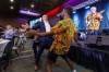MIKE DEAL / FREE PRESS
                                Mayor Scott Gillingham dances to NAfro Dance at the Mayor&rsquo;s Luncheon for the Arts.