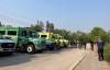 American fire crews prepare to leave the University of Manitoba in Winnipeg, Thursday morning to help battle the province&rsquo;s wildfires. (Province of Manitoba)