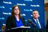 MIKAELA MACKENZIE / WINNIPEG FREE PRESS
                                Then-premier Heather Stefanson and finance minister Cliff Cullen announce the 2023 budget to media. Columnist Deveryn Ross says it&rsquo;s time to have an independent commission examine PC spending decisions.