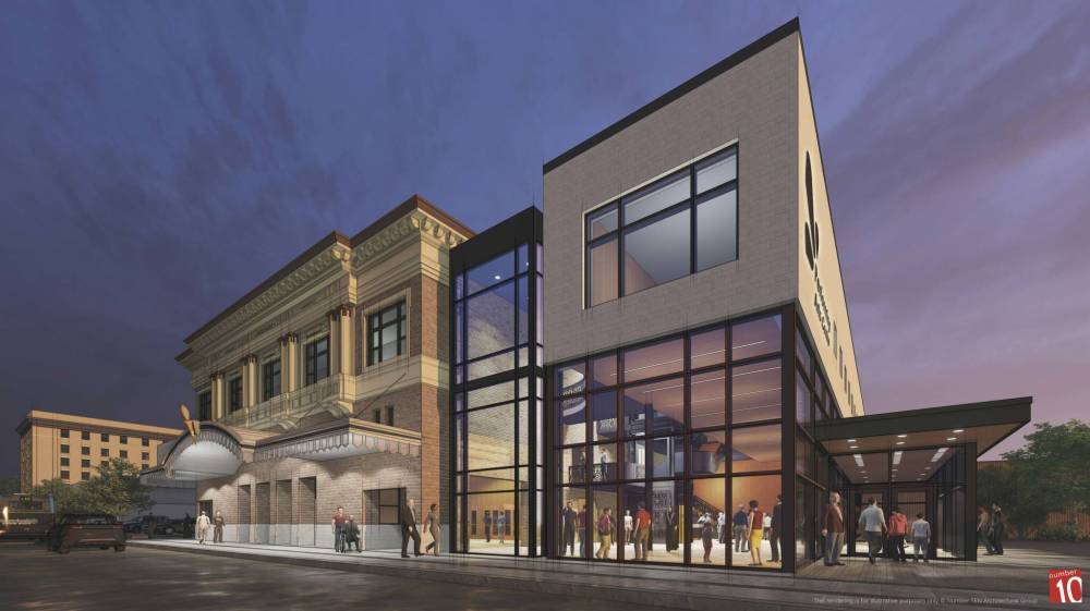 NUMBER TEN ARCHITECTURAL GROUP
                                Renderings of the future Pantages Theatre, seen from Market Street