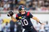 Christopher Katsarov / THE CANADIAN PRESS
                                Alouettes quarterback Davis Alexander led Montreal to a dominant season-opening win against the Toronto Argonauts on Friday.