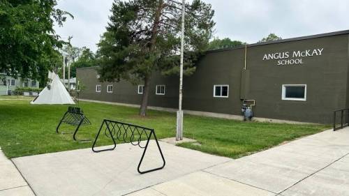 ANGUS MCKAY SCHOOL
                                Staff at Angus McKay School reported the theft of a teepee on Monday.