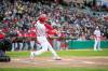 BROOK JONES / FREE PRESS
                                Winnipeg Goldeyes outfielder Max Murphy hit his 93rd and 94th career home runs against the Chicago Dogs on Wednesday and now holds the Fish&rsquo;s franchise homers record.