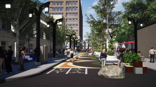SUPPLIED
                                A rendering of Graham Avenue between Donald and Smith Streets.