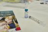 A dose of the measles, mumps, and rubella (MMR) vaccine awaits the next patient at a vaccine clinic at Southwestern Public Health in St. Thomas, Ont. on Tuesday, March 4, 2025.THE CANADIAN PRESS/ Geoff Robins