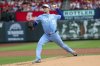Kansas City Royals starting pitcher Cole Ragans throws during the first inning in the second game of a baseball doubleheader against the St. Louis Cardinals, Thursday, June 5, 2025, in St. Louis. (AP Photo/Scott Kane)