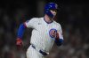 Chicago Cubs' Pete Crow-Armstrong (4) runs the bases after hitting a home run during the eighth inning of a baseball game against the Milwaukee Brewers, Tuesday, June 17, 2025, in Chicago. (AP Photo/Erin Hooley)