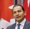 MIKE DEAL / FREE PRESS
Premier Wab Kinew speaks during the latest wildfire update at the Manitoba Legislative Building Thursday afternoon, where he announced a second State of Emergency.
Reporter: Chris Kitching and Carol Sanders
250710 - Thursday, July 10, 2025.