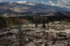 A devastated neighbourhood in west Jasper, Alta., on Aug. 19, 2024. Wildfire caused evacuations and widespread damage in Jasper National Park and the Jasper townsite. THE CANADIAN PRESS/Amber Bracken