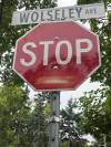 Russell Wangersky / Free Press
                                A street sign for Wolseley Avenue