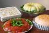 EVA WASNEY / FREE PRESS
                                Clockwise from top left: Broken glass torte, spring parfait salad, orange jellied salad, tomato aspic.