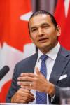 MIKE DEAL / FREE PRESS
                                Premier Wab Kinew criticized several U.S. Republican lawmakers Thursday who complained about smoke from wildfires in Canada in a letter to Canada&rsquo;s ambassador to the U.S., Kirsten Hillman.