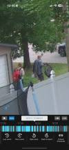 Supplied
                                Photo taken from a neighbour&rsquo;s security video shows two people leaving the yard on the day of the theft.