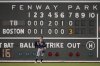 Tampa Bay Rays left fielder Jake Mangum pauses as the Boston Red Sox take the lead during the seventh inning of a baseball game at Fenway Park, Thursday, July 10, 2025, in Boston. (AP Photo/Charles Krupa)