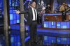 This image released by CBS shows Stephen Colbert during a taping of 