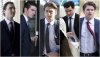 A composite image of five photographs show former members of Canada's 2018 World Juniors hockey team, left to right; Alex Formenton, Cal Foote, Michael McLeod, Dillon Dube and Carter Hart as they individually arrived to court in London, Ontario, Canada, April 22, 2025. (Nicole Osborne/The Canadian Press via AP, file)