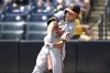 Baltimore Orioles' Jackson Holliday hits a solo home run during the first inning of a baseball game against the Tampa Bay Rays, Sunday, July 20, 2025, in Tampa, Fla. (AP Photo/Phelan M. Ebenhack)