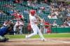 BROOK JONES / FREE PRESS
                                Outfielder Max Murphy hit his 100th career home run as a Goldeye on Saturday.