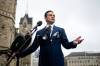 Spencer Colby /THE CANADIAN PRESS
                                Conservative Leader Pierre Poilievre speaks to reporters outside West Block on Parliament Hill in Ottawa on Thursday, May 15, 2025.