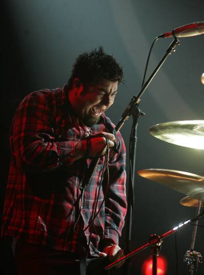 BORIS MINKEVICH / FREE PRESS
                                Deftones frontman Chino Moreno at the MTS Centre in Winnipeg in 2006, before photo approvals were a thing.