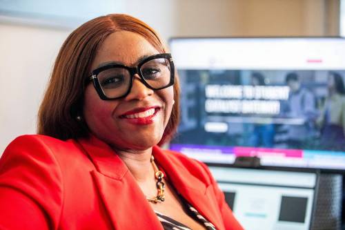 MIKAELA MACKENZIE / FREE PRESS
                                Avelia Stewart, founder and executive director of new not-for-profit social enterprise Student Catalyst Gateway, in her Winnipeg home this week.