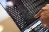 FILE - ChatGPT history by a teenager is seen at a coffee shop in Russellville, Ark., on July 15, 2025. (AP Photo/Katie Adkins, File)