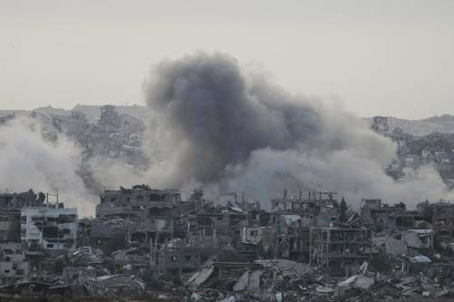The Associated Press
                                Smoke rises following an Israeli airstrike in northern Gaza Strip, seen from southern Israel. A plan to convert wasteland to luxury, expelling Palestinians in the process, is still being planned in the White House.