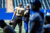 MIKAELA MACKENZIE / FREE PRESS
                                Prognosis of Winnipeg Blue Bombers quarterback Zach Collaros&rsquo;s (right) injury in the Banjo Bowl is speculation, even if the club is mum on details. Collaros hasn&rsquo;t been formally diagnosed with a concussion since 2019.