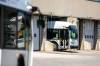 MIKAELA MACKENZIE / FREE PRESS 	 Winnipeg Transit buses leave the Fort Rouge garage on Wednesday, July 9, 2025. For — story. Winnipeg Free Press 2025