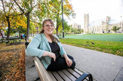 MIKAELA MACKENZIE / FREE PRESS
                                Alexa Dawn, compost and waste reduction program co-ordinator at the Green Action Centre, has always been interested in environmentalism.