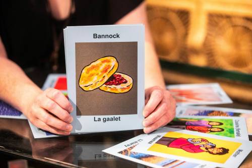 MIKAELA MACKENZIE / FREE PRESS
                                Co-creators of savemichif.ca, Grant and Aynsley Anderson, estimate they have produced 1,500 physical flashcard sets.