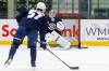 MIKE DEAL / FREE PRESS
                                Winnipeg Jets&rsquo; goaltender Isaac Poulter (30) during training camp at Hockey For All Centre Thursday. 250918 - Thursday, September 18, 2025.