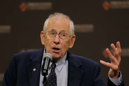 Seth Wenig / The Associated Press Files
                                City council will review a motion to rename Carriere Avenue Park in honour of James Peebles, an astrophysicist and astronomer raised in the St. Boniface neighbourhood. Peebles is a 2019 Nobel laureate in Physics, and an emeritus professor at Princeton University.