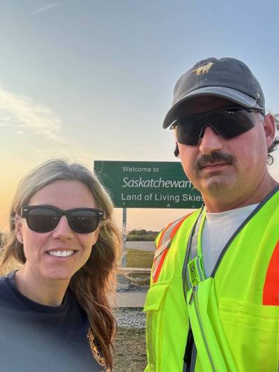 SUPPLIED
                                Andrew Cherkas and his wife, Andrea, are aircraft rescue firefighters with Canadian Base Operators in Portage la Prairie.