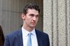 Cal Foote leaves the London Courthouse in London, Ont., Thursday, July 24, 2025. THE CANADIAN PRESS/Nicole Osborne
