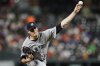 New York Yankees starting pitcher Max Fried delivers during the first inning of a baseball game against the Baltimore Orioles, Thursday, Sept. 18, 2025, in Baltimore. (AP Photo/Stephanie Scarbrough)